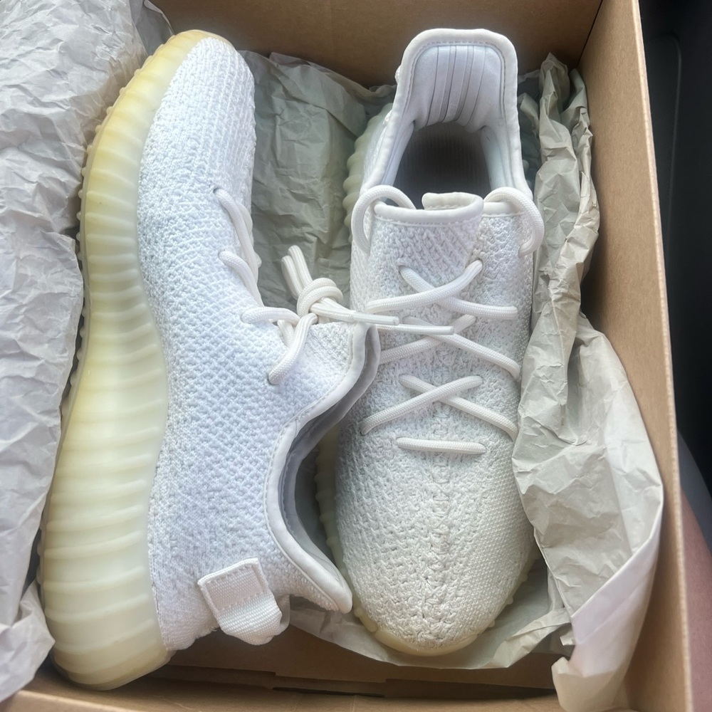Yeezys size 7 inside letters are a little worn but outside look brand new